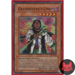 Yugioh Gravekeeper's Chief PGD-065 Super Rare NM - Image 1