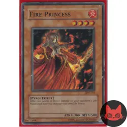 Yugioh Fire Princess LON-034 Super Rare HP - Image 1