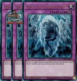 Yugioh 3x Grave of the Super Ancient Organism RA03-EN077 Ultimate Rare 1st Ed NM - Image 1