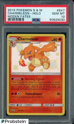 2019 Pokemon S & M Shiny Vault #SV7 Charmeleon SHR PSA 10 GEM MINT - Image 1