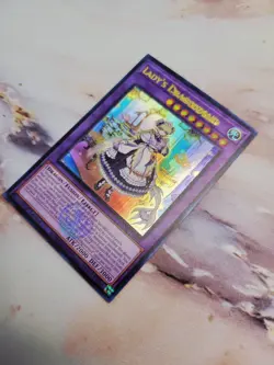 MISPRINT YUGIOH Lady's Dragonmaid BLMM-EN049 Ultra Rare NM - Image 2