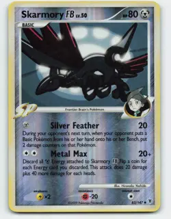 2009 Pokemon, Supreme Victors, #83/147 Skarmory FB, Reverse Holo Uncommon - Image 1