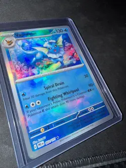 Vaporeon 022/131 Master Ball Reverse Holo Prismatic Evolutions Pokemon NM - Image 3