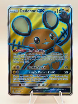 Dedenne GX 195/214 Ultra Rare Unbroken Bonds Pokemon Near Mint - Image 1
