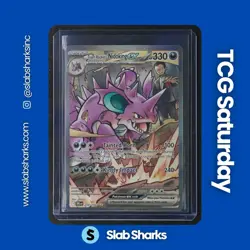 2025 POKEMON DRI EN #233/182 TEAM ROCKET'S NIDOKING EX SPECIAL ILLUSTRATION RARE - Image 1