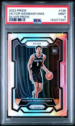 Victor Wembanyama 136 Silver Prizm Panini Prizm PSA 9 - Image 1