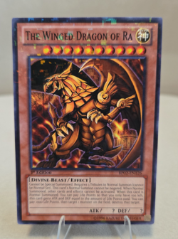 Yugioh Egyptian God Cards Mosaic Rare 1st Edition BP02 Set: Ra Slifer Obelisk - Image 2