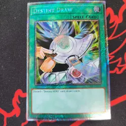 Destiny Draw (Platinum Secret Rare) RA03-EN173 Yu-Gi-Oh 1st Edition NM - Image 1