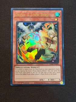 Yu-Gi-Oh! TCG Droll & Lock Bird [Alt] RA02-EN006 Ultra Rare NM/M 1st Ed. - Image 1