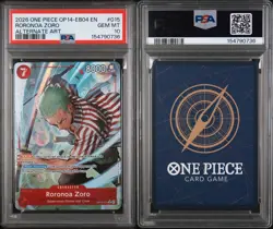 2026 ONE PIECE OP14-EB04 RORONOA ZORO ALTERNATE ART PSA 10 - Image 1