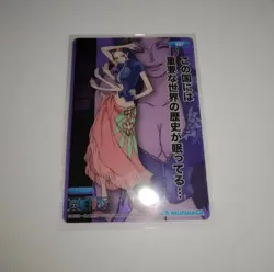 PREORDER Nico Robin Japanese One Piece Morinaga Wafer Clear Card Bandai - Image 1