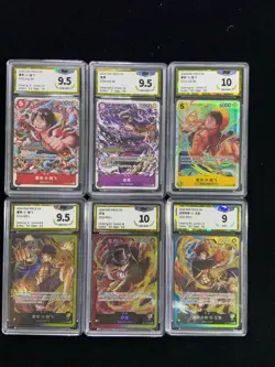 2024 One Piece TCG S-Chinese ST13-015 SR Monkey D Luffy Lot*6 PGS 10 LU57 - Image 1