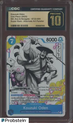 2025 One Piece SD Ace & Newgate SR Alternate Art Kouzuki Oden CGC 10 - Image 1