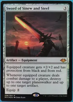 Sword of Sinew and Steel FOIL Modern Horizons NM CARD (515036) ABUGames - Image 1