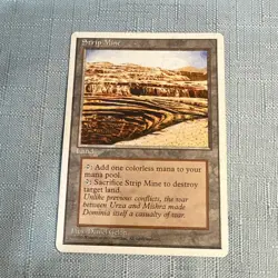 MTG 4th Edition Strip Mine LP - Image 1