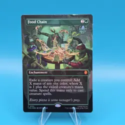 MTG Food Chain Borderless Foil 0133 TMNT Pizza Box Exclusive Near Mint - Image 1