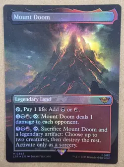 Mount Doom 2023 MTG Lord of the Rings Tales Middle-Earth #343 Foil (B) - Image 1