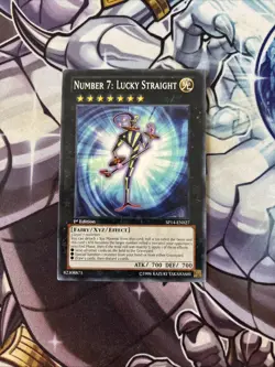 (YCL) Number 7: Lucky Straight (Starfoil) SP14-EN027 Star Pack 2014 1st Ed LP - Image 1