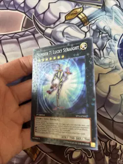 (YCL) Number 7: Lucky Straight (Starfoil) SP14-EN027 Star Pack 2014 1st Ed LP - Image 2