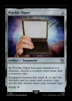 Psychic Paper (Surge Foil) 786 Foil U Universes Beyond: Doctor Who - Image 1
