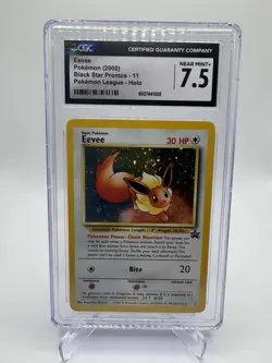 2000 Eevee Black Star Holo Promo Pokemon #11 Vintage Cgc 7.5 - Image 1