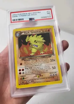 Dark Tyranitar - Neo Destiny Set *PSA 7 - NM* Holo Rare Pokemon Card *W/ SWIRL* - Image 5