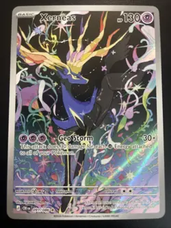 Pokemon TCG Xerneas 091/086 Gold Star Chaos Rising Illustration Rare - Image 1