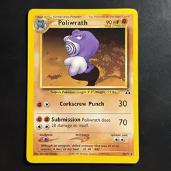 Pokemon Vintage Non-holo Rare Poliwrath Neo Discovery 28/75 WotC - Image 1