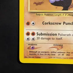 Pokemon Vintage Non-holo Rare Poliwrath Neo Discovery 28/75 WotC - Image 5