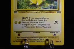 Pokemon TCG Pikachu Jungle 60/64 Regular 1st Edition WOTC - DMG - Image 3