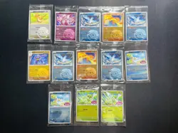 2025 Pokemon S-Chinese 151C Eevee Moltres Articuno Ball Holo Sealed Lot*13 DW73 - Image 1