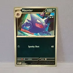 Pokemon Haunter 055/094 Me02: Phantasmal Flames 100 HP Reverse Holo Card - Image 1