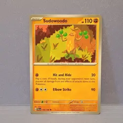 Pokemon Sudowoodo 109/193 Sv02: Paldea Evolved Basic 110 HP Uncommon Regular - Image 1
