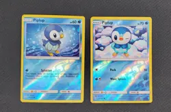 Piplup 31/156 & 32/156 Common Reverse Holo Ultra Prism Pokemon - Image 1