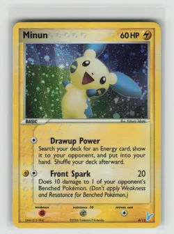 Pokemon Minun Holo Common EX Trainer Kit 2: Plusle & Minun 6/12 NM - Image 1