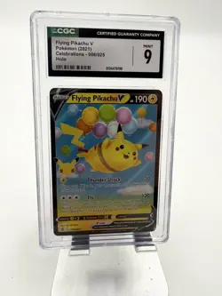 Pokemon CGC 9 Flying Pikachu V Holo 2021 006/025 Celebrations English - Image 1