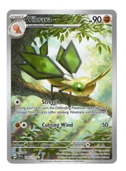 Vibrava 206/191 Illustration Rare Surging Sparks Pokemon Near Mint - Image 1