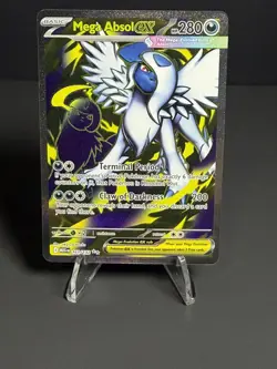 Pokemon Mega Absol EX Ultra Rare ME01: Mega Evolution 161/132 NM Pack Fresh - Image 1