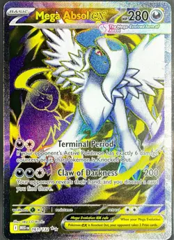 Pokemon Mega Absol EX Ultra Rare ME01: Mega Evolution 161/132 NM Pack Fresh - Image 3