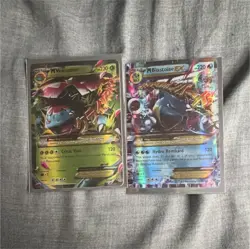 Pokemon TCG XY Evolutions M Venusaur-EX & M Blastoise-EX Holo Lot 2/108 22/108 - Image 1