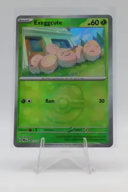 Exeggcute (Master Ball) 001/131 Prismatic Evolutions Reverse Holo Pokemon Card - Image 1
