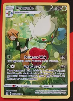 Pokemon TCG Roserade TG02/TG30 Lost Origin Sword & Shield Trainer Gallery NM - Image 1