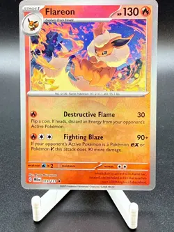 Pokemon TCG Flareon Poke Ball Pattern 013/131 SV: Prismatic Evolutions - Image 1