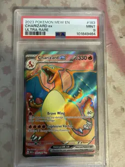 2023 Pokemon 151 Ultra Rare Charizard Ex Full Art PSA 9 Mint 101849464 - Image 1