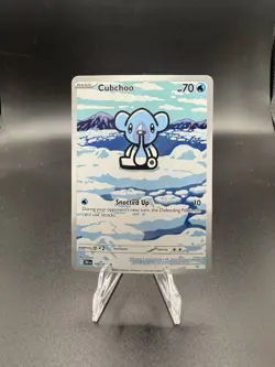 Pokemon Cubchoo Sv: Black Bolt Illustration Rare Holo 109/086 2025 70 HP English - Image 1