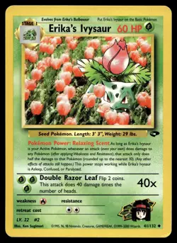 ERIKA'S IVYSAUR 41/132 UNCOMMON GYM CHALLENGE POKEMON - Image 1