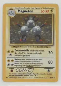 Magneton Holo German Pokemon Base Set #9 1999 - Image 1