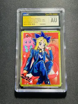 2023 Pokemon TCG JPN C & H ex Red Yanran Fire Energy Auto Holo CGC AU KA37 - Image 1