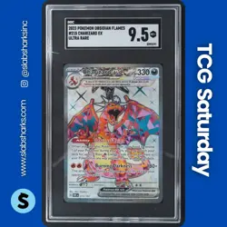 2023 POKEMON SV OBSIDIAN FLAMES #215/197 CHARIZARD EX ULTRA RARE SGC 9.5 - Image 1