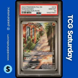 2023 POKEMON SV PALDEA EVOLVED #219/193 SUDOWOODO ILLUSTRATION RARE PSA 10 - Image 1